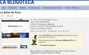 La Bolsa de Psico en la Blogoteca